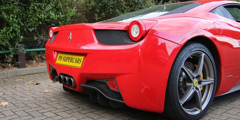 Hire a Ferrari 458 Italia online today